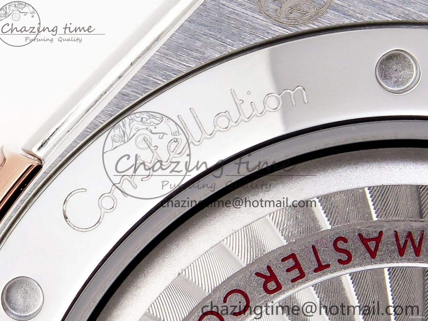 0414 Constellation 39mm SS RG ASWF 1:1 Best Edition White Diamonds Dial on SS RG Bracelet A Minimalist 7772